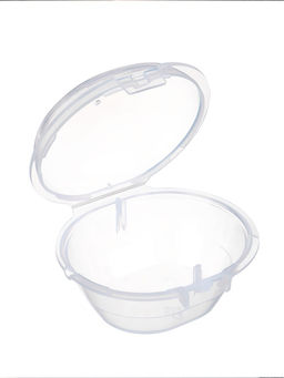 Соска-пустышка, от 0 мес., латекс, классическая, в контейнере, серый, M&B