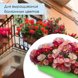 Цена за 2 шт. Ящик для цветов, 28.5×15.5×8.5 см, 2.5 л, пластик, зелёный, Greengo