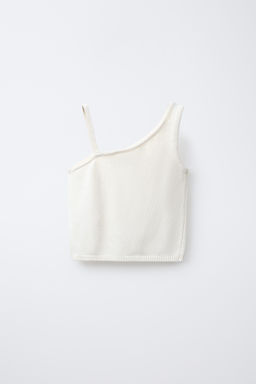 ASYMMETRIC BEADED KNIT TOP - Zara фото 2