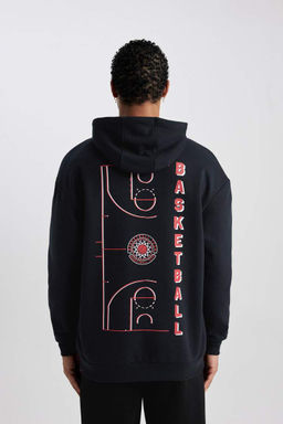 DeFactoFit Толстовка свободного покроя с капюшоном и надписью NBA NBA  фото 10