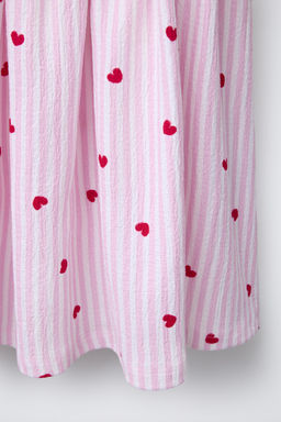STRIPE AND HEART PRINT DRESS - Zara фото 4