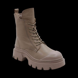 Ботинки из натуральной кожи на меху 6700-2 серые