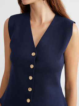 V Yaka Kad?n Triko Yelek