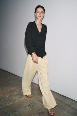 ZW COLLECTION RUFFLED SHIRT - Zara фото 5