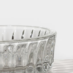 Сахарница ZARRIN, 300 мл, d=13 см, h=11 см, стекло, прозрачная