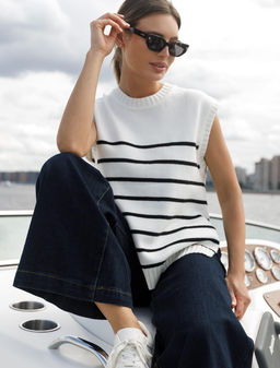 VILATTE / Жилет из пряжи с кашемиром