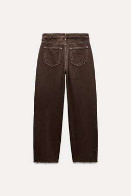 ZW COLLECTION BALLOON MID-WAIST JEANS - Zara фото 7