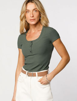 D49.065 Футболка женская т.оливковый