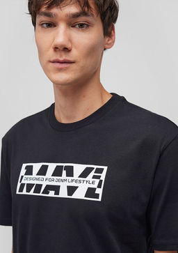 Mavi Logo Bask?l? Siyah Tisort  фото 5