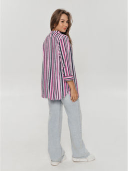 Жанетта туника женская (полоса синий) - Lovetex фото 50