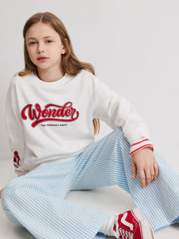 ACOOLA / Брюки детские для девочек Jelis_pn голубая полоска фото 4