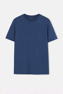 TRENDYOL MAN Tas-Lacivert Basic Slim Fit/Dar Kesim %100 Pamuklu 2li Paket K?sa Kollu T-Shirt TMNSS19BO0075 - Trendyolmilla фото 29