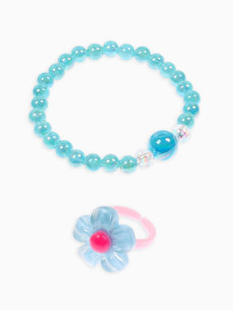 Комплект детский «Выбражулька. Сердце», 4 предмета: клипсы, бусы, кольцо, ободок, МИКС