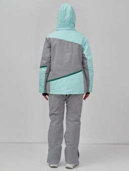 Горнолыжная куртка женская зимняя голубого цвета 7092Gl - Chunmai фото 12