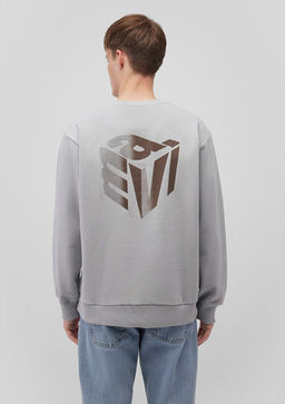 Gri Sweatshirt - Mavi фото 5