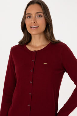 Kad_n Bordo Basic Triko H_rka Sepette S_rpriz _ndirim - U.s. polo assn фото 2