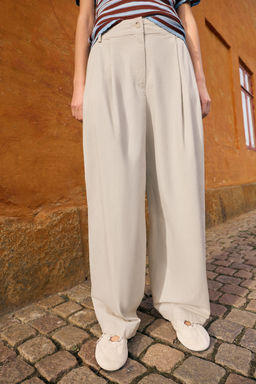 PANTAL?N BARREL PINZAS / Crudo - Zara фото 2