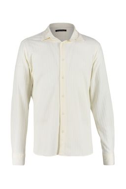 TRENDYOL MAN Ekru Slim Fit Dokulu Orme Uzun Kollu Gomlek TMNSS23GO00054 - Trendyolmilla фото 8
