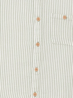 Bisiklet Yaka ?izgili Erkek ?ocuk G?mlek