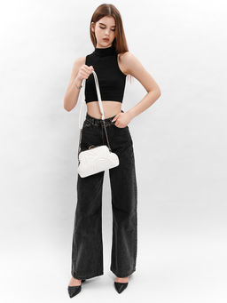 LACCOMA сумка Жасмин-Л815-белый эко кожа хлопок  фото 8