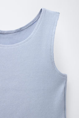 3-PACK OF RIBBED RACERBACK T-SHIRTS - Zara фото 4