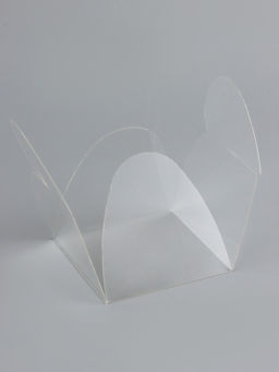 Цена за 5 шт. Складная прозрачная коробка из PVC, для упаковки подарков, 6.6?6.6?3 см - UPAK LAND фото 3