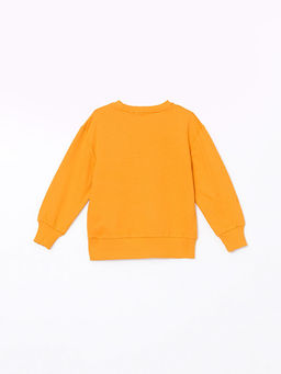 Bisiklet Yaka Bask?l? Erkek ?ocuk Sweatshirt - Waikiki фото 2