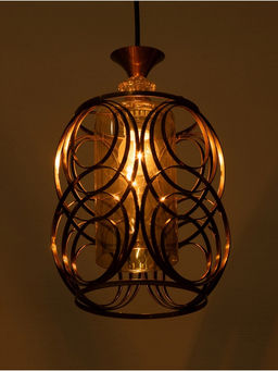 Светильник потолочный BayerLux Mathilda, 1×40 Вт, Е27, латунь, 14×14×29 см