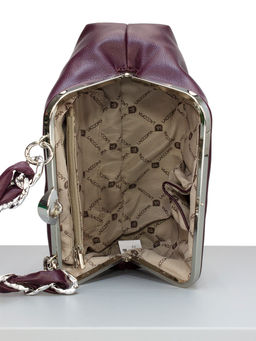 LACCOMA сумка Паола-22-Л815-ежевичный эко кожа хлопок фото 4