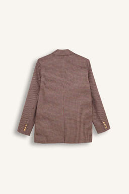 Куртка Sorbe x DeFacto Блейзер с воротником на пуговицах и узором  фото 10