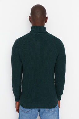 Trendyolmilla Man Ekru Slim Fit Yunlu Bal?kc? Yaka Reglan Kol Basic Triko Kazak TMNAW21KZ0404 фото 13