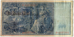 Банкнота 100 марок 1910 года Германия