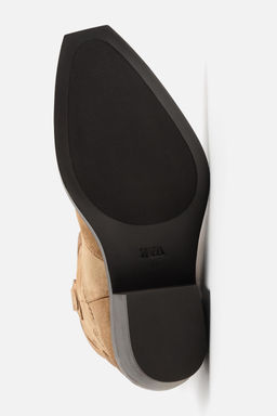 LEATHER COWBOY BOOTS - Zara фото 4