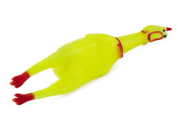 Игрушка-пищалка для собак Курица мигающая 268105