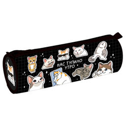 Пенал-тубус 1 отд. ArtSpace "Cats Morning", 210*80 (Sch_65182) полиэстер