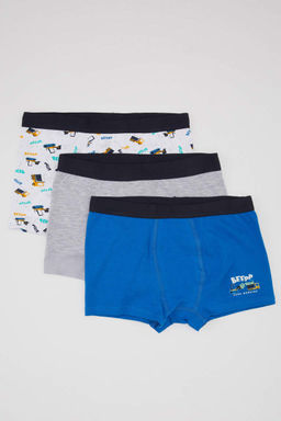 Боксеры-тройки с рисунком для мальчиков - Defacto фото 4