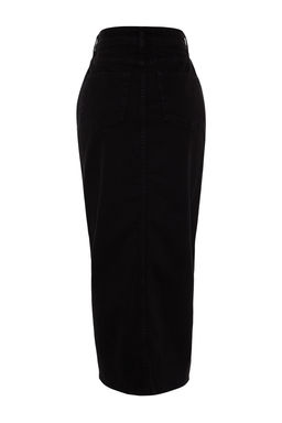 TRENDYOLMILLA Siyah More Sustainable Y?rtmacl? Maxi Denim Etek TWOSS23ET00290 фото 10