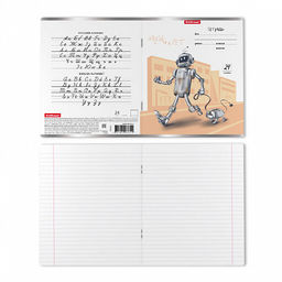 Цена за 10 шт. Тетрадь школьная ученическая ErichKrause Robolife, 24 листа, линейка (в плёнке по 10 шт.)_MIX-PACK  фото 8