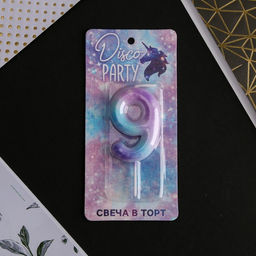Свеча-цифра в торт 9