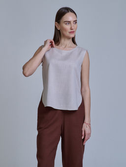 ЛЕН с ХЛОПКОМ топ