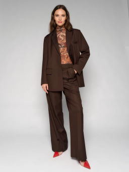 Пиджак женский 12411-34011 d.brown - Eleganzza фото 3