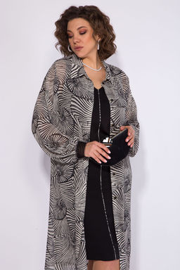 Костюм Liliana 1282 черный+бежевый/принт  фото 2
