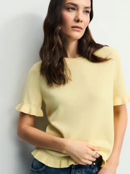 Джемпер с коротким рукавом из вискозы / Zarina