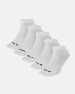 Носки спортивные Starfit Charge SCS2525PW, белый, 43-46, 5 пар