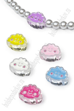 Бусины декоративные "Облачко" 2*1,5 см (20 шт) SF-7769, ассорти