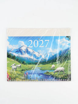 Календарь 2027, квартальный моно «Козлик 2027» 30×46 см