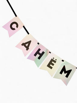 Гирлянда на ленте «С Днем Рождения», голография