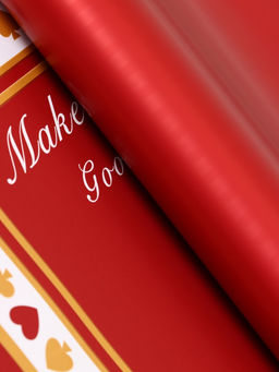 Цена за 20 шт. Пленка для цветов, «Удача», винный, 57×57 см