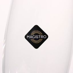 Бокалы для шампанского Magistro «Иллюзия», 180 мл, 5.5×27.5 см, набор 6 шт., стекло, прозрачные