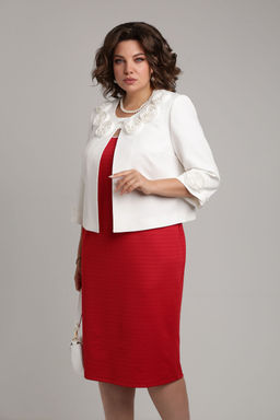 Костюм LADY SECRET 3740/1 молочный+ красный